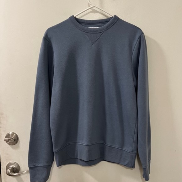 Old Navy Mens Gray Fleece Cotton Polyester Blend Long Sleeve Sweater Size Small - Picture 4 of 10